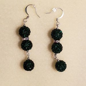 Hand made fashion sparkly earrings